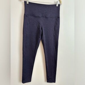 Tuff Athletics navy blue leggings. Two pockets, size medium.